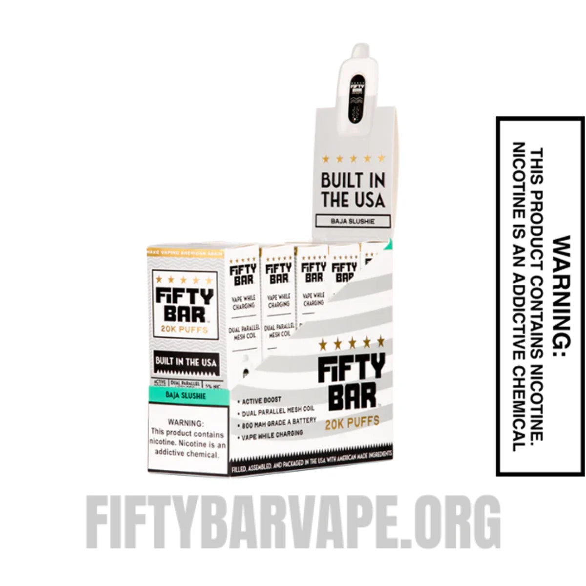 Baja Slushie Fifty Bar 20K Disposable Vape With Bundle Pack Baja Slushie Fifty Bar 20K Disposable Vape With Bundle Pack