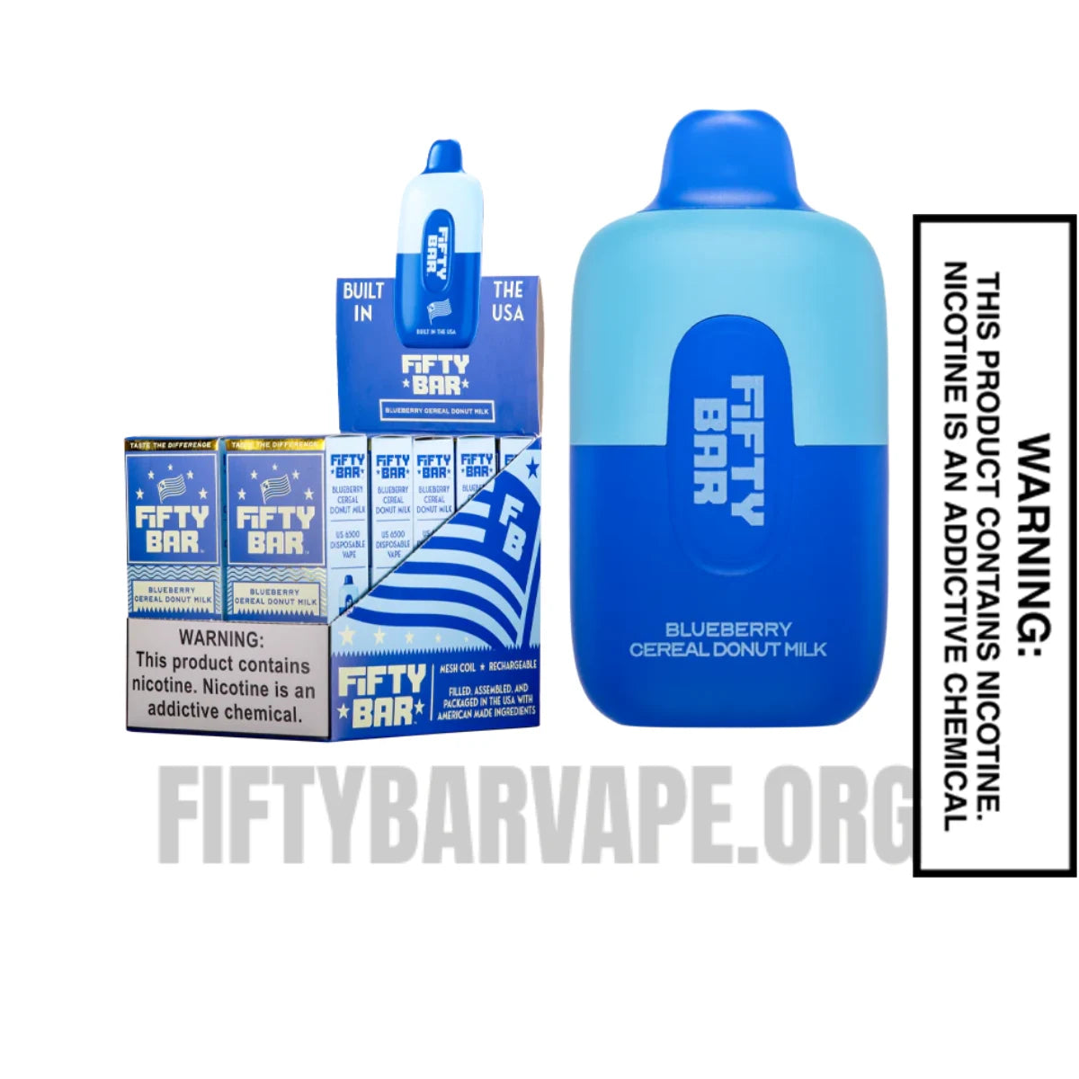 Blueberry Cereal Donut Milk Fifty Bar 20K Disposable Vape With Bundle Pack Blueberry Cereal Donut Milk Fifty Bar 20K Disposable Vape With Bundle Pack