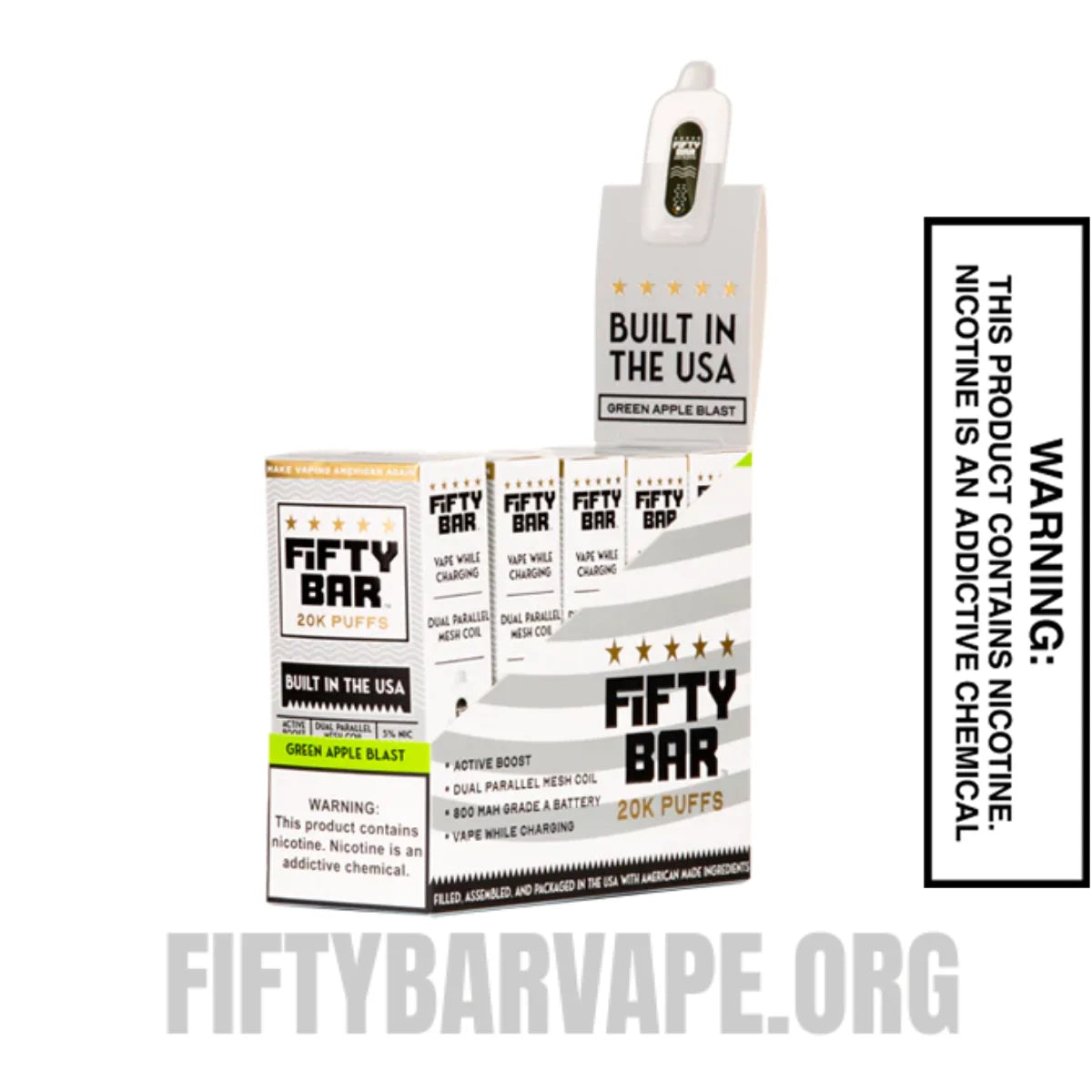 Green Apple Blast Fifty Bar 20K Disposable Vape With Bundle Pack Green Apple Blast Fifty Bar 20K Disposable Vape With Bundle Pack
