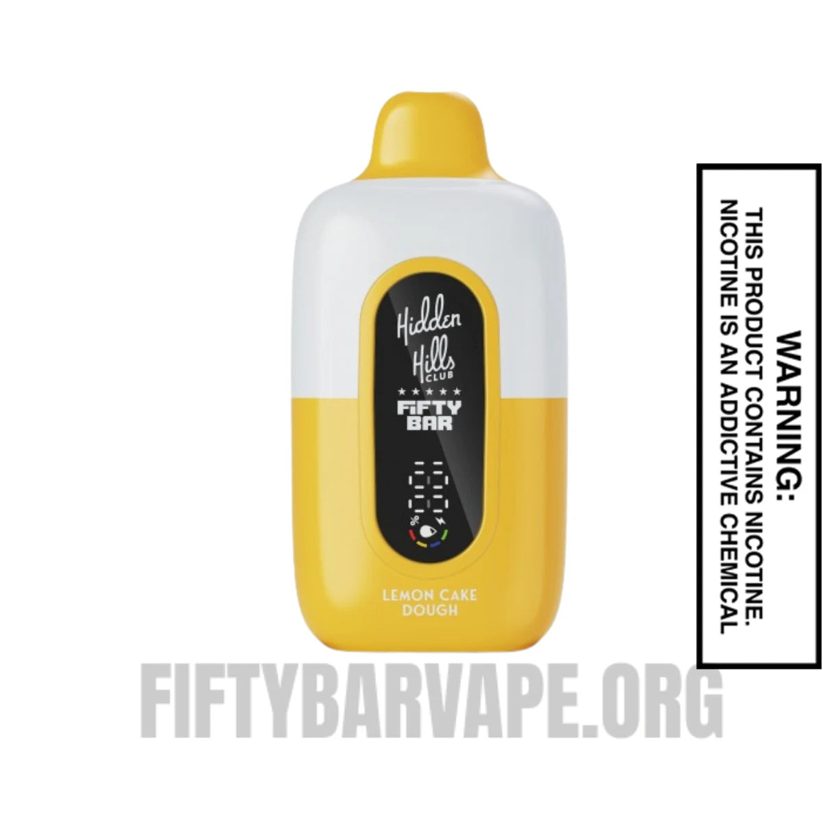 Lemon Cake Dough Hidden Hills X Fifty Bar 20K Vape Lemon Cake Dough Hidden Hills X Fifty Bar 20K Vape