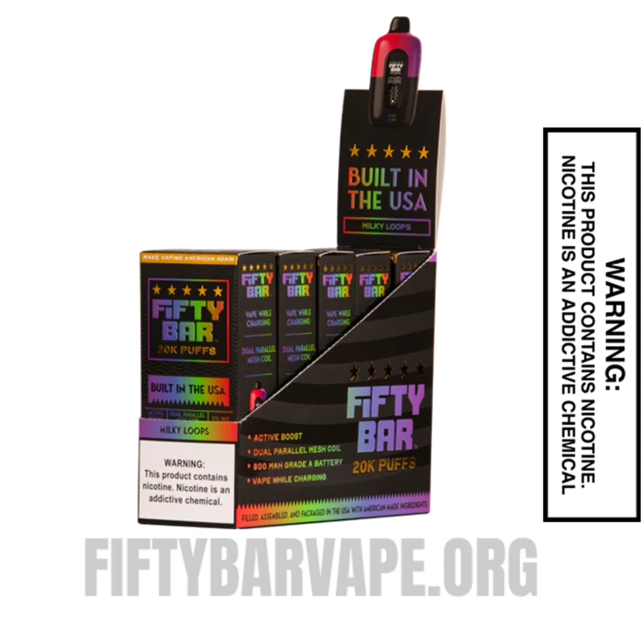 Milky Loops Fifty Bar 20K Disposable Vape With Bundle Pack Milky Loops Fifty Bar 20K Disposable Vape With Bundle Pack