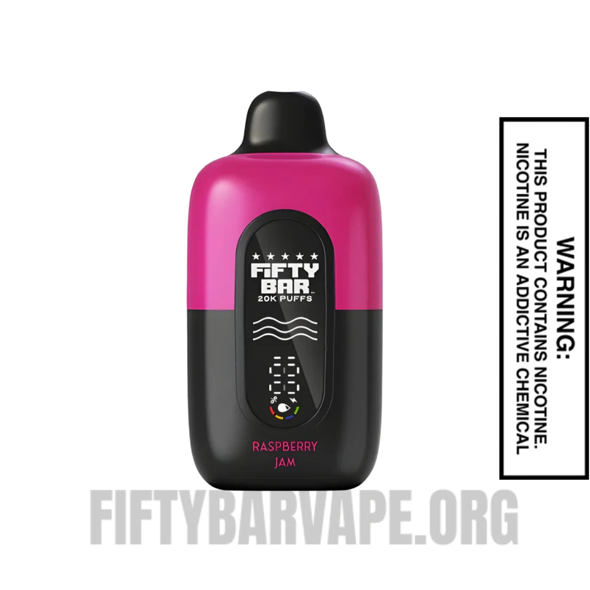 Raspberry Jam Fifty Bar 20K Disposable Vape Raspberry Jam Fifty Bar 20K Disposable Vape