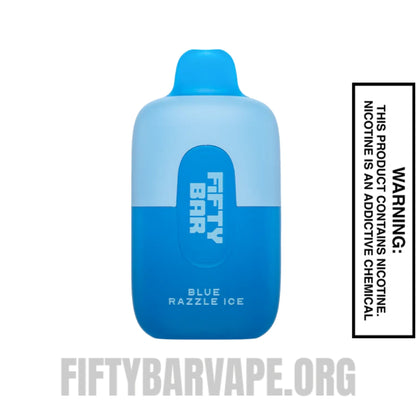 Blue Razzle Ice Fifty Bar Disposable Vape