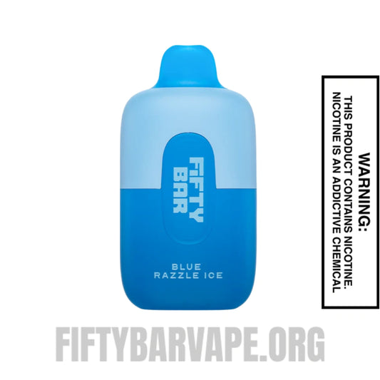Blue Razzle Ice Fifty Bar Disposable Vape