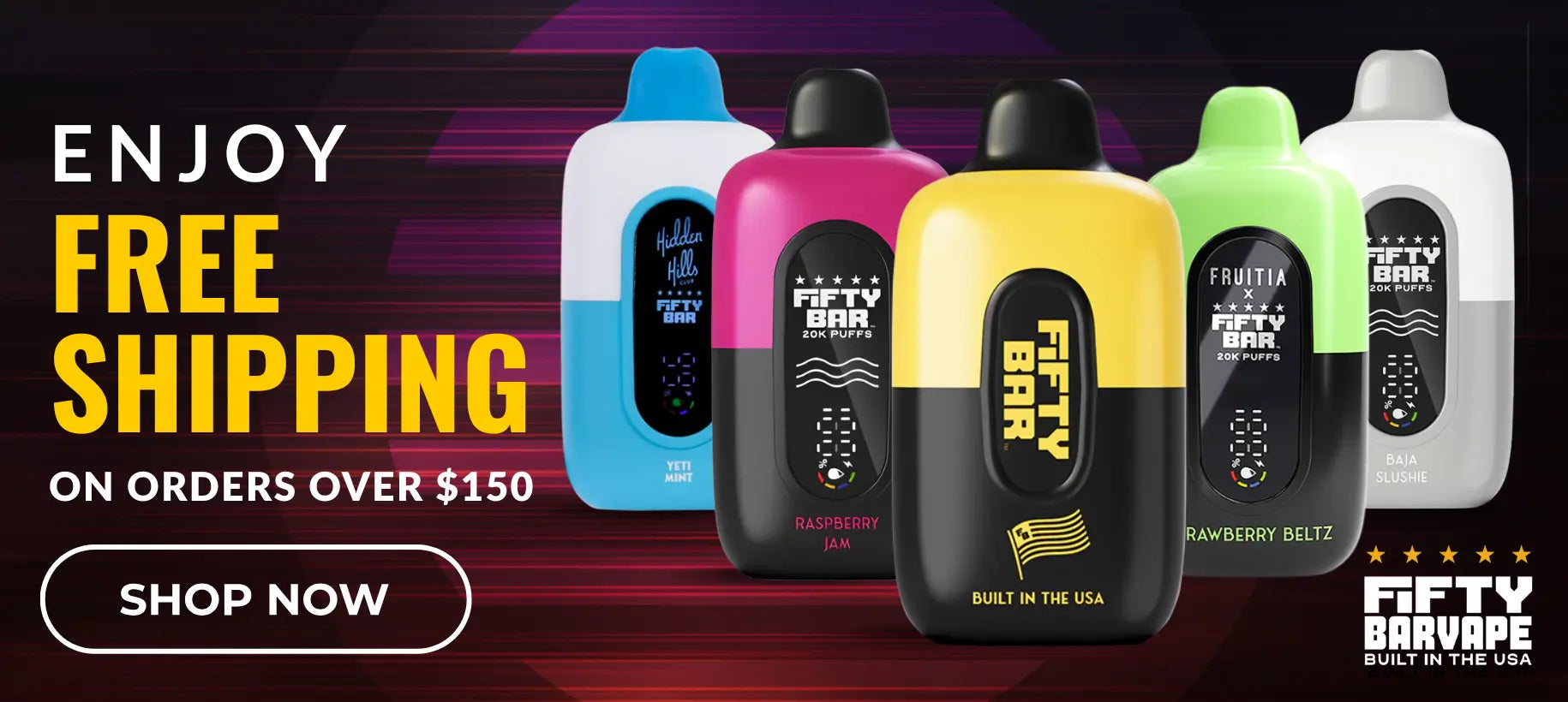 Enjoy Free Shipping On Order Over $150
