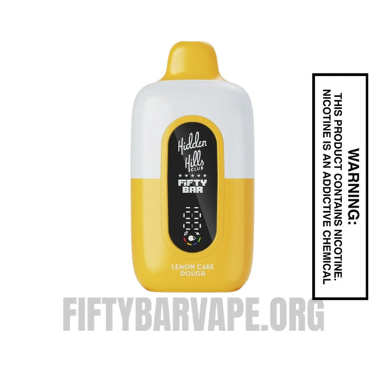 Lemon Cake Dough Hidden Hills X Fifty Bar 20K Vape