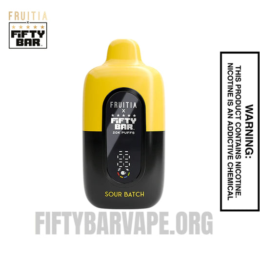 Sour Batch Fruitia X Fifty Bar 20K Vape