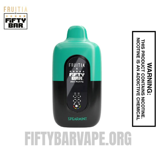 Spearmint Fruitia X Fifty Bar 20K Vape