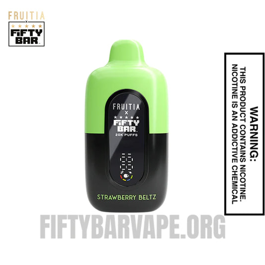 Strawberry Beltz Fruitia X Fifty Bar 20K Vape